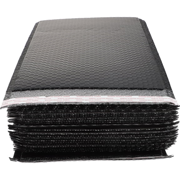 FELTECHELECTR Shipping Bubble Mailers Black 25Pcs 13X9.8X0.2In