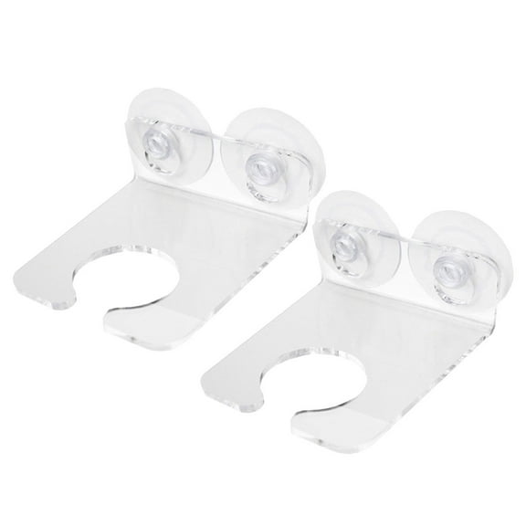 Himition 2Pcs Bathroom Wine Glass Holder Clear Wine Glass Rack Single Cup Holder Shower Drink Holder