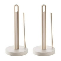 FELTECHELECTR Freestanding Toilet Paper Holders Roll Paper Stand Beige 2Set