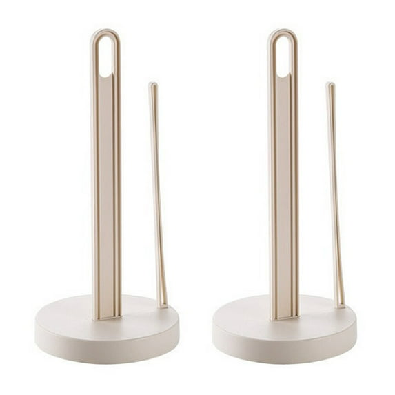 FELTECHELECTR Freestanding Toilet Paper Holders Roll Paper Stand Beige 2Set
