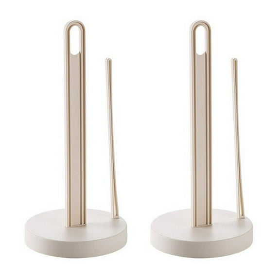 FELTECHELECTR Freestanding Toilet Paper Holders Roll Paper Stand Beige 2Set