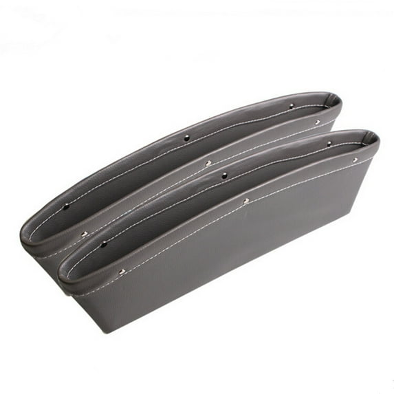 Himition 2pcs Car Seat Gap Filler Organizer Drop Catcher Pocket Between Seat and Console (Grey)