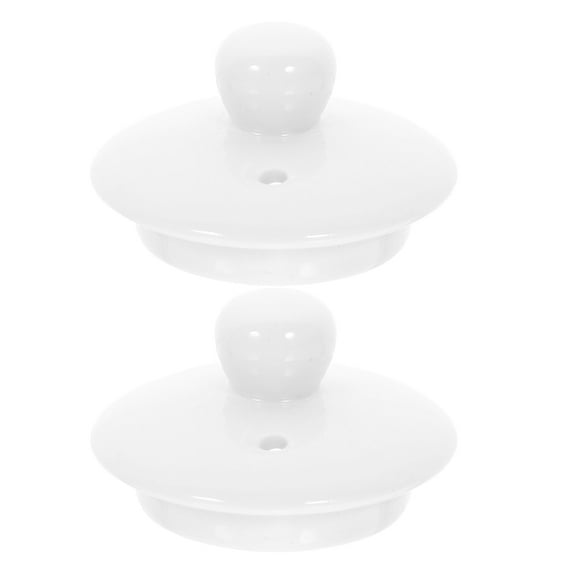 Himition 2pcs Ceramic Teapot Lid Replacement Vintage Style Porcelain Loose Leaf Tea Kettle Cap Suitable For Most Teapots Small Universal Drink Cover