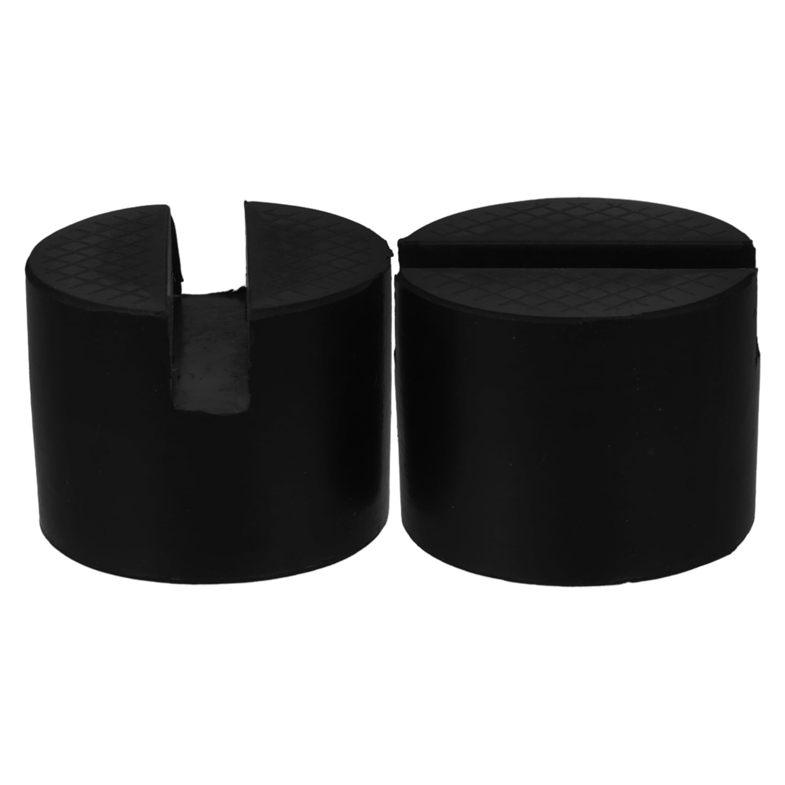 Himition 2pcs Jack Stand Pads Universal Rubber Slotted Pads Rubber Jack Pads For Car Maintenance
