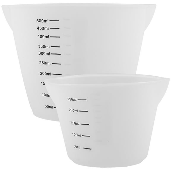 FELTECHELECTR 2-Piece Measuring Cups Set with Ergonomic Handles for Baking, Desserts, Juices, Cooking and More