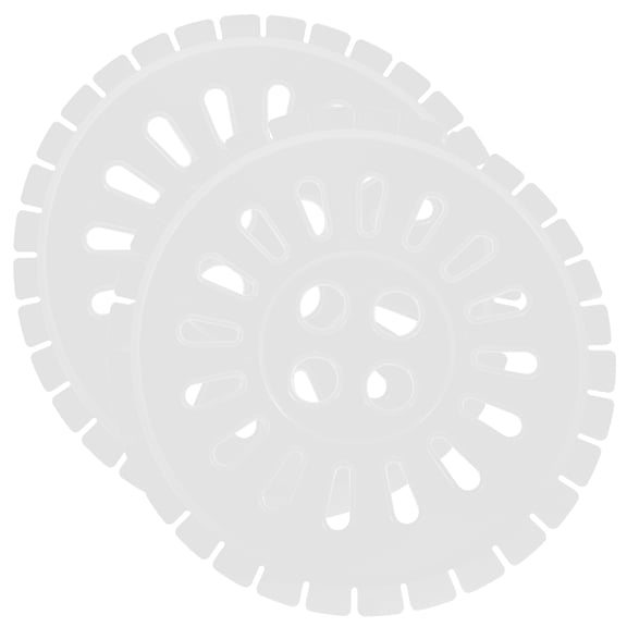 Himition 2-Pack Semi Automatic Washing Machine Cap Covers White Universal Press Plate Caps for Multiple Reduction
