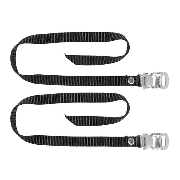 Himition 2pcs Sports Bike Pedal Straps Bike Toe Straps Nylon Pedal Straps Gym Adjustable Bike Pedals Straps