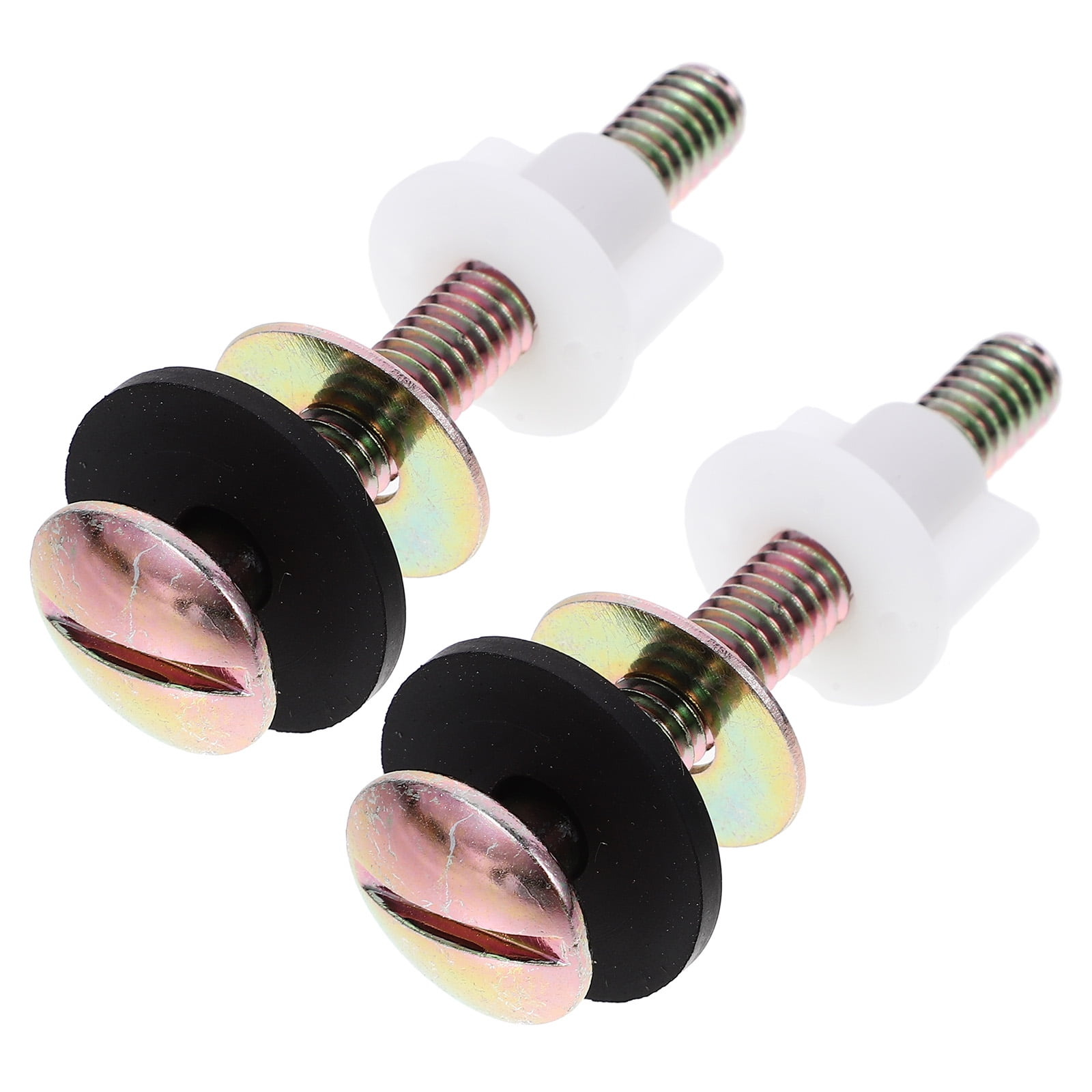 Himition 2pcs Toilet Tank Bolts Replacement Toilet Seat Bolts Universal Toilet Metal Bolts