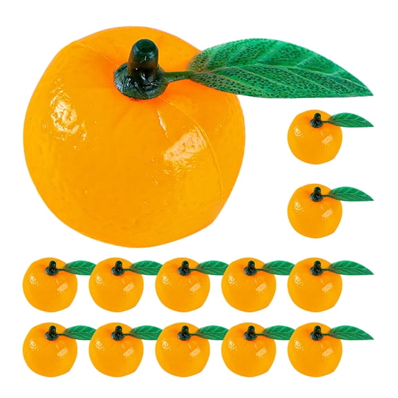 FELTECHELECTR 30pcs Foam Fake Oranges Simulation Fruit Decor for Home Kitchen Party Decoration