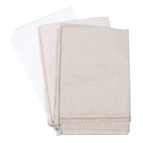 Himition 3pcs Clothing Linen Fabric DIY Solid Color Linen Cloth Fabric ...