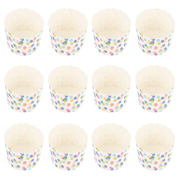 FELTECHELECTR 48Pcs Paper Cupcake Cases Heat Evenly During Baking for Friends at Home