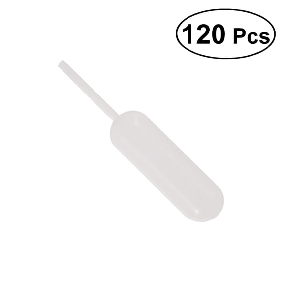 Himition 4ml 120pcs Clear Plastic Jam Dropper Straw Juice Squeezed Sauce Dropper Pipettes