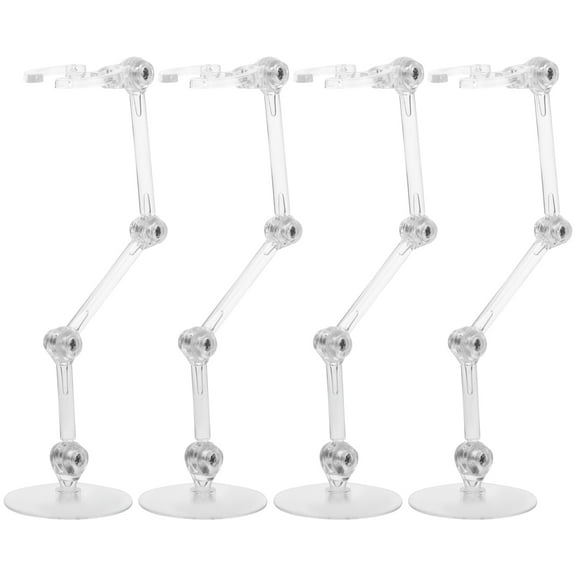 FELTECHELECTR Action Figure Display Stand Display Plastic 4Pcs