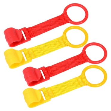 Himition 4pcs Baby Pull Up Rings Hanging Rings Baby Walking Assistant Safety Toddler Pull Up Bar