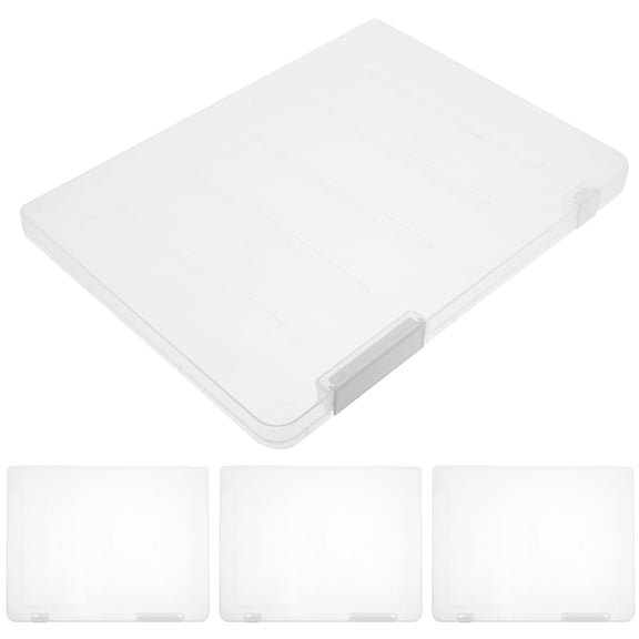 FELTECHELECTR Paperwork Organizer Travel Certificate Box PP 4Set Transparent