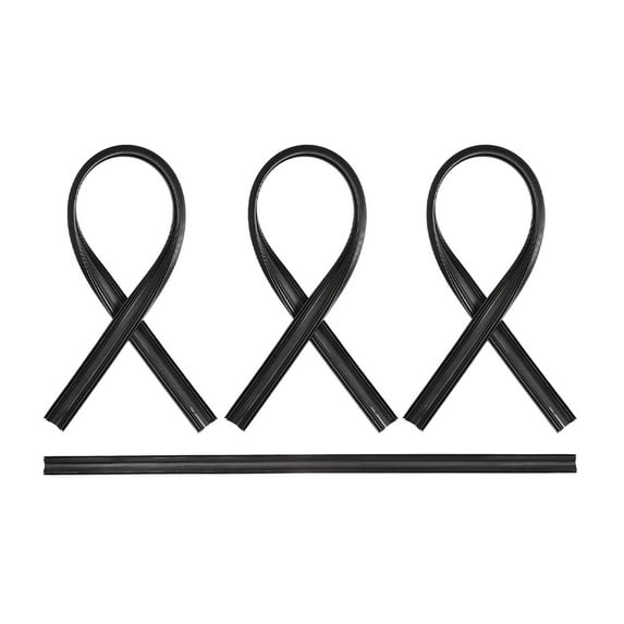 Himition 4pcs Window Wiper Strip Replacement Wiper Refill Wiper Rubber Insert