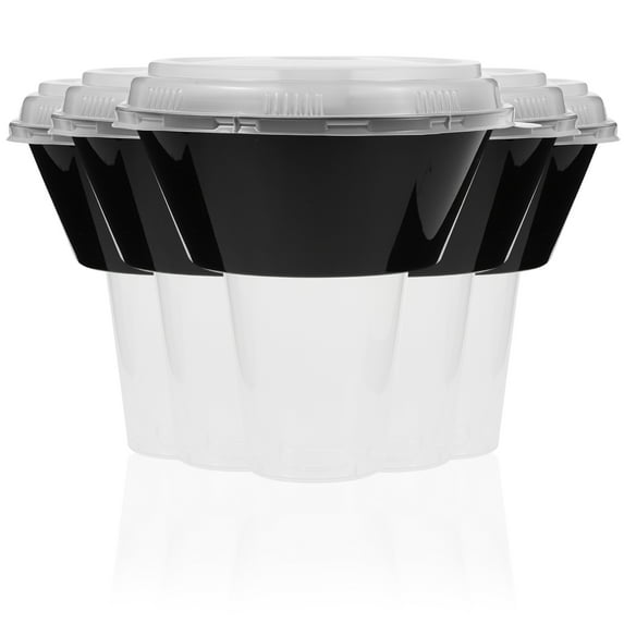 FELTECHELECTR Beverage Cup with Snack Holder Portable Food Bowl for Home Use Black PP Material