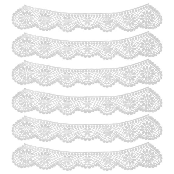 Himition 6pcs Decorative Clothes Trim Multi-function Trim Ribbon Delicate Craft Trim Clothes Accessory