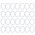thumbnail image 1 of Himition 72 Pcs C-shaped Shower Curtain Hooks Transparent Bath Drape Loop Plastic Rings Glide Rings Hanger Supplies, 1 of 5