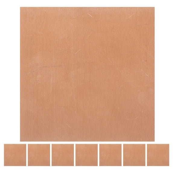 8 Sheets Copper Sheets Copper Plate Metal Sheets for Jewelry Making Crafting