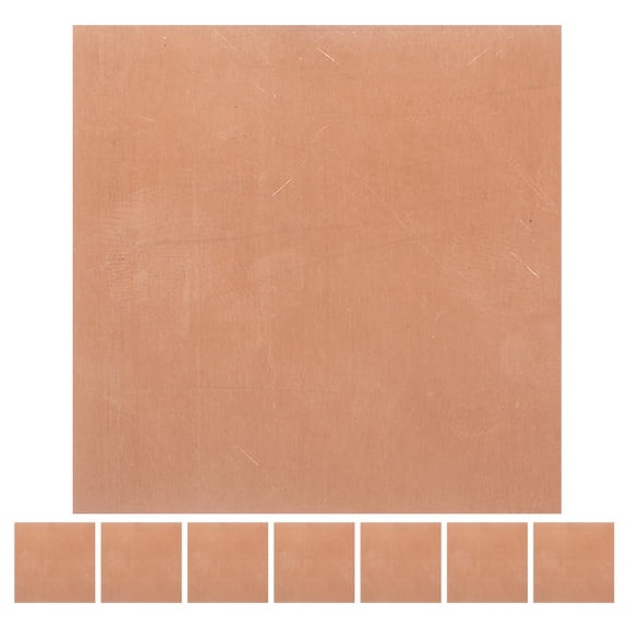 8 Sheets Copper Sheets Copper Plate Metal Sheets for Jewelry Making Crafting
