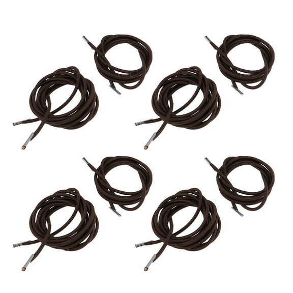 Himition 8pcs Chair Lounge Rope Stretch Rope Elastic Rope Rubber Band Chaise Longue Accessories (Coffee, 4pcs Long Rope + 4pcs Short Rope)