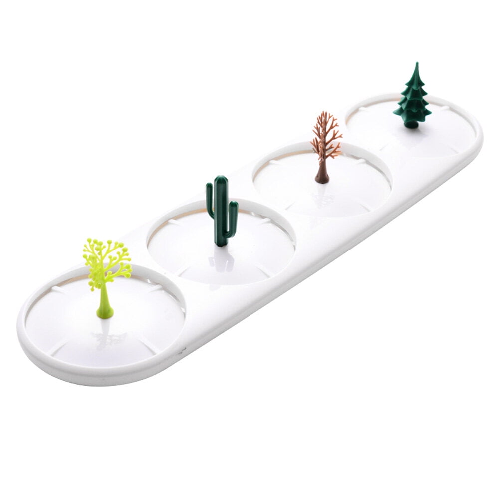 Himition ABS Plastic Four Cups Creative Cups Holder Hanging Upside Down ...