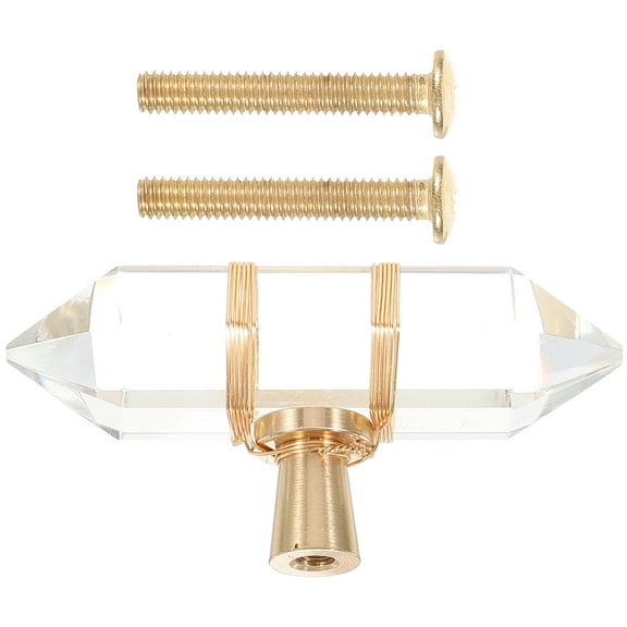 FELTECHELECTR Drawer Knob Golden Acrylic 1Pack 2.36X1.18X0.71in