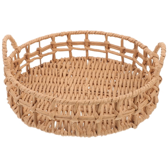 FELTECHELECTR Storage Baskets For Organizing Beige For Housewarming 1Set 12.6X12.6X5.1In