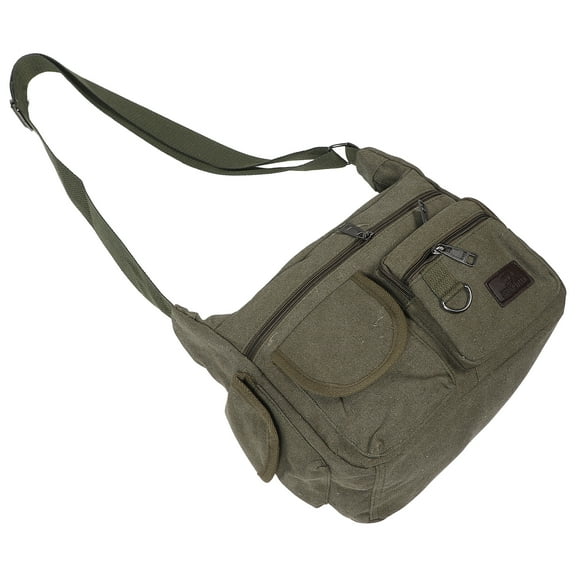 Himition Canvas Messenger Bag Large Bag Crossbody Shoulder Bag Tote Bag with Pocket for Women and Men
