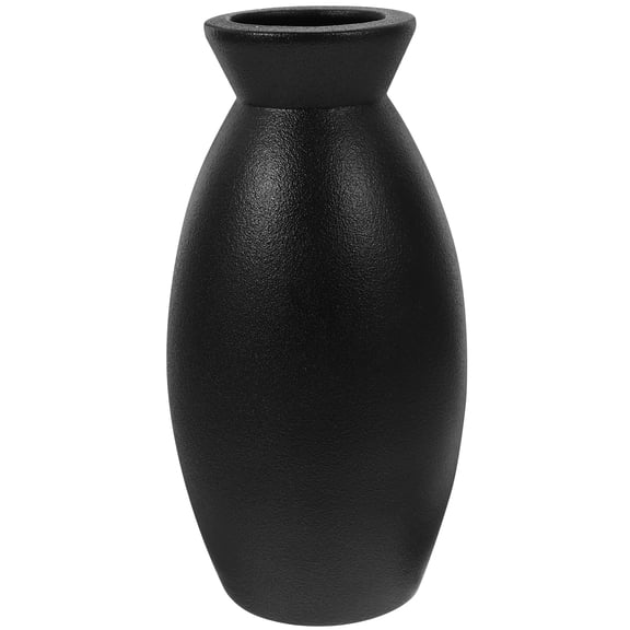 FELTECHELECTR Design Vase Flower Vase Black Ceramic 1Set