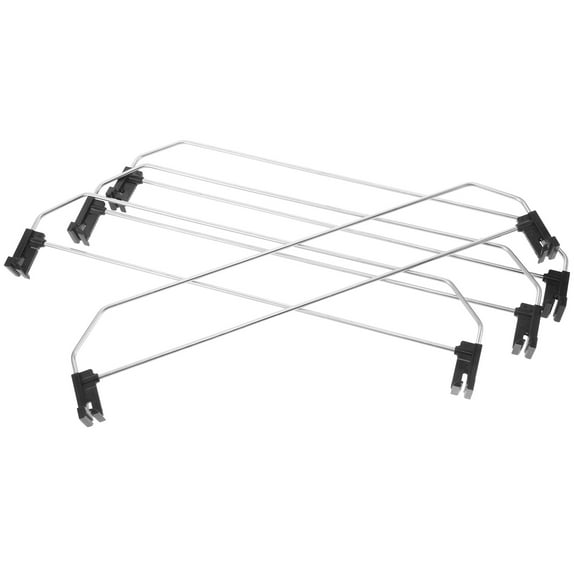 Himition Commodity Board Classification Baffle 4pcs Double-Layer Iron Commodity Divider Store Goods Shelf Divider Supermarket Organization Storage Rack Dividers 34-35CM