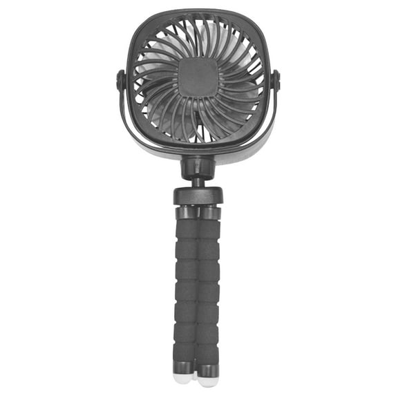 Himition Creative Octopus Shape Fan Adjustable USB Rechargeable Dormitory Bedside Cooling Fan Desktop Fan for Baby Infant Outdoor (Black)