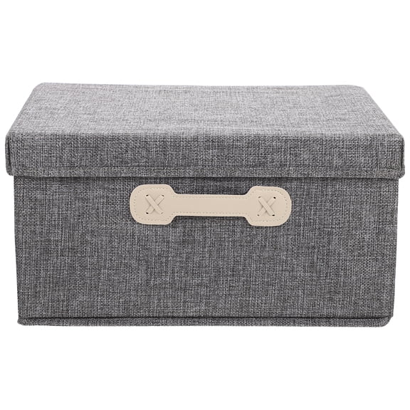 FELTECHELECTR Cotton Linen Folding Box 1Set 13.8x11x7.1in