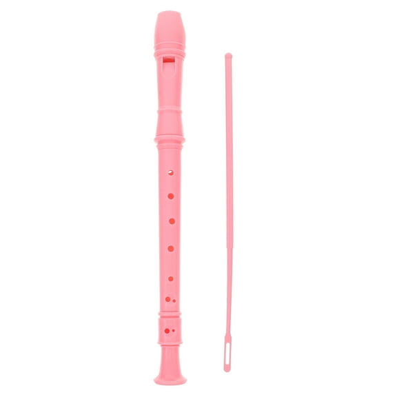 Himition Kids Flutes 8 Hole Soprano Recorder For Kids And Adults With Cleaning Rod For School Bands And Classical Music Performances Pink