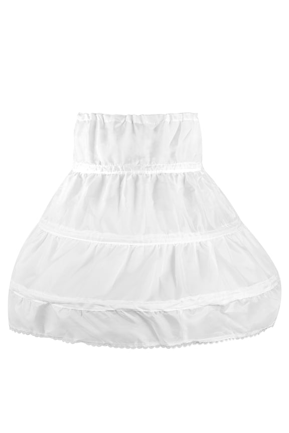 NUOLUX 1PC Underskirt Girls' Petticoat Half Flower Girl Crinoline Skirt