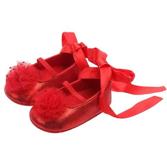 Himition Non-slip Baby Shoes Soled Toddler Shoes Baby Shoes for Baby Wearing 11cm (Red)