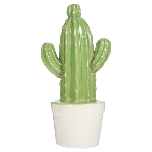 FELTECHELECTR Lifelike Succulents Artificial Cactus Plants Green 1Pack