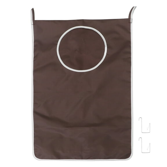 Himition Space Saver Bag Oxford Fabric Door Hanging Laundry Hamper Bag Storage Organizer for Closet Dorm Bedroom Bathroom (Coffee)