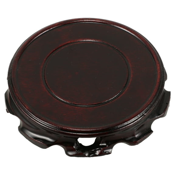 Himition Wooden Chinese Display Stand Oriental Vase Stand Base Teapot Bonsai Pedestal for Fishbowl Aquarium Table Lamp Indoor and Outdoor Decoration