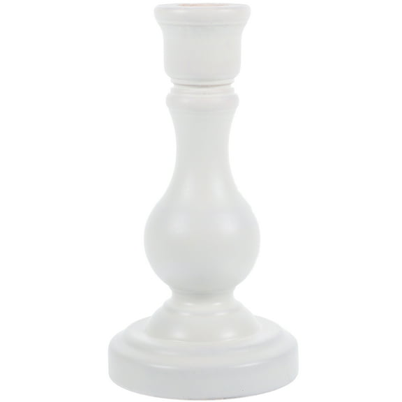 FELTECHELECTR Dining Room Table Centerpiece Candle Holder White 1Set