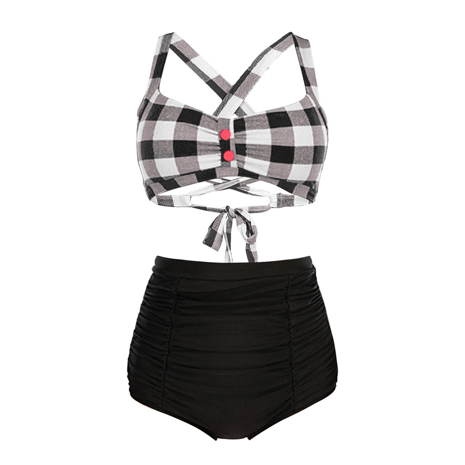 Himmake Bathing Suits High Waisted Bikinis for Big Busted Women Vintage Swimsuit for Women Full