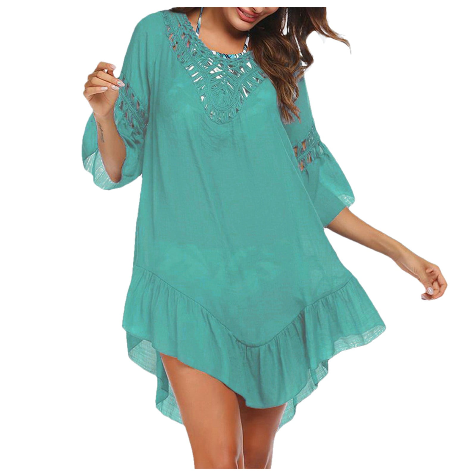 Himmake Beach Coverups for Women 2024 Womens Romper Swim Cover Up