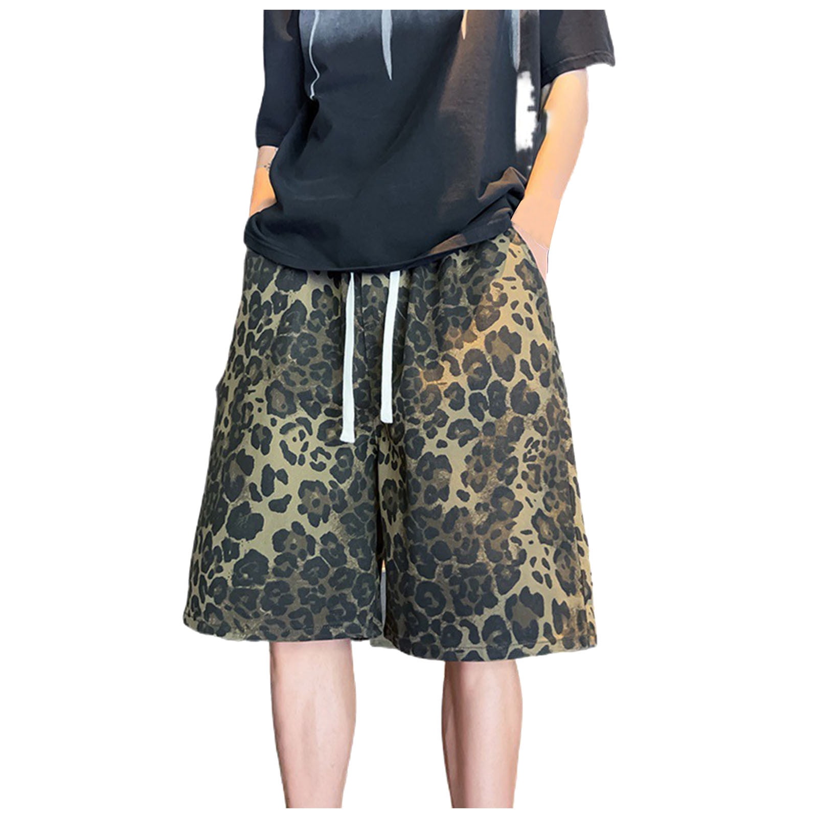 Himmake Men's Cargo Hiking Shorts Mens Drawstring Shorts Men's Shorts