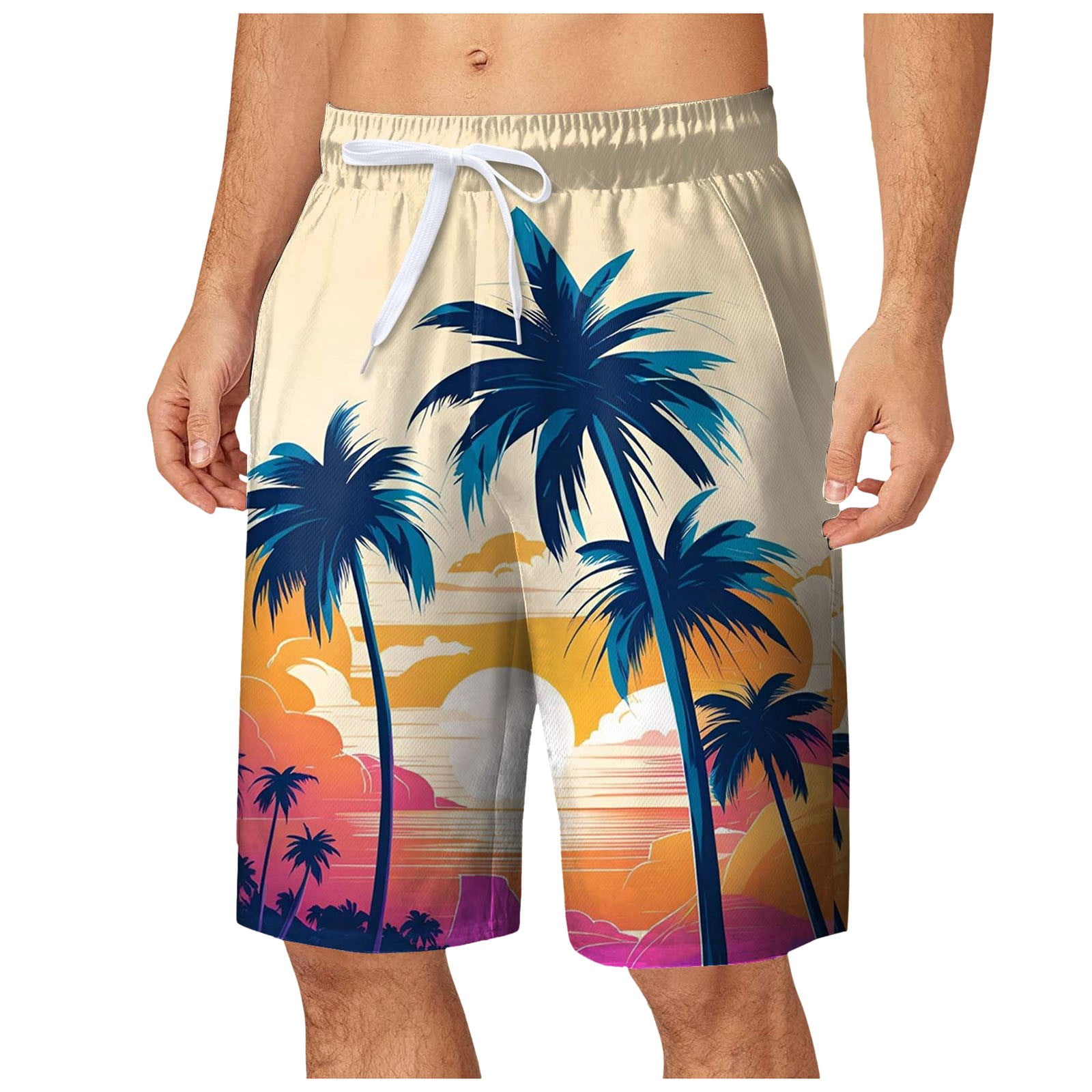 Himmake Men's and Big Men's Active Shorts Men's 8 Inch Shorts Tan