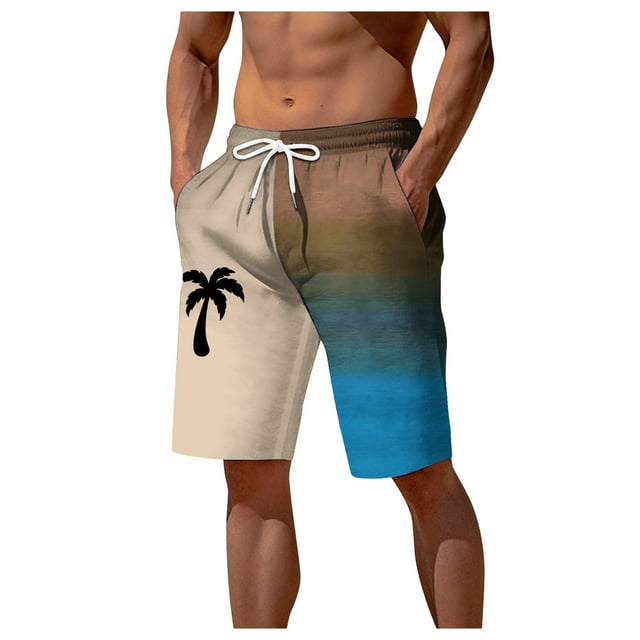 Himmake Mens Bathing Trunks Hippie Shorts Mens Swim Trunks 7 Inch 3