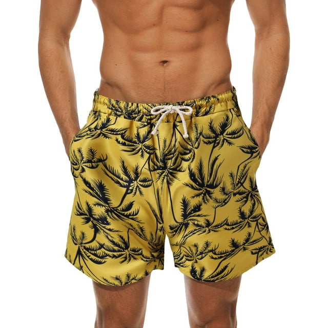 Himmake Mens Board Shorts White Sweat Shorts Bathing Suit With Mesh