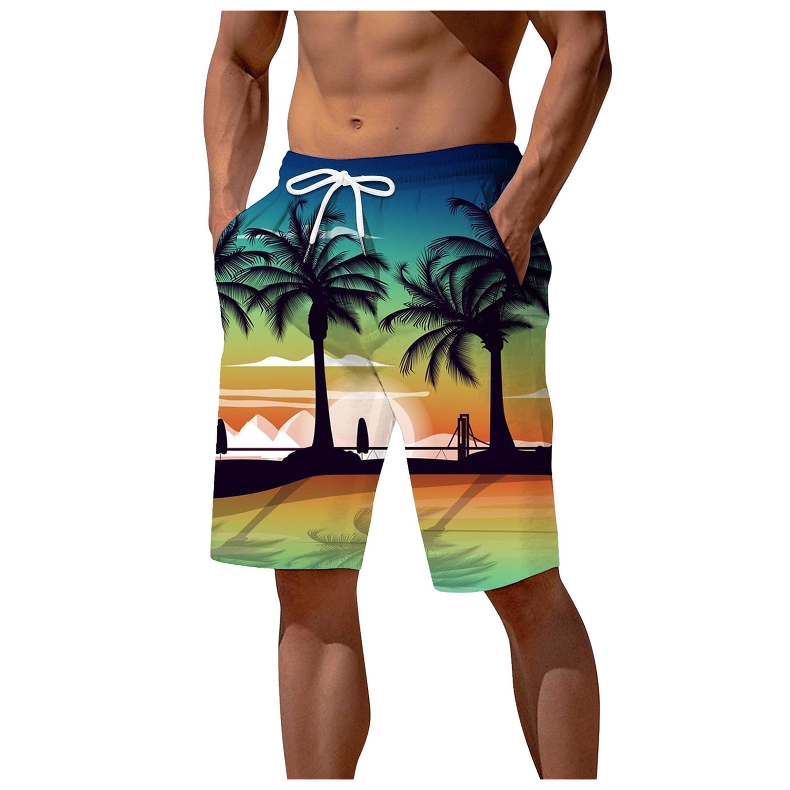 Himmake Men'S Swim Trunks With Compression Liner - Mesh Liner Swimming ...