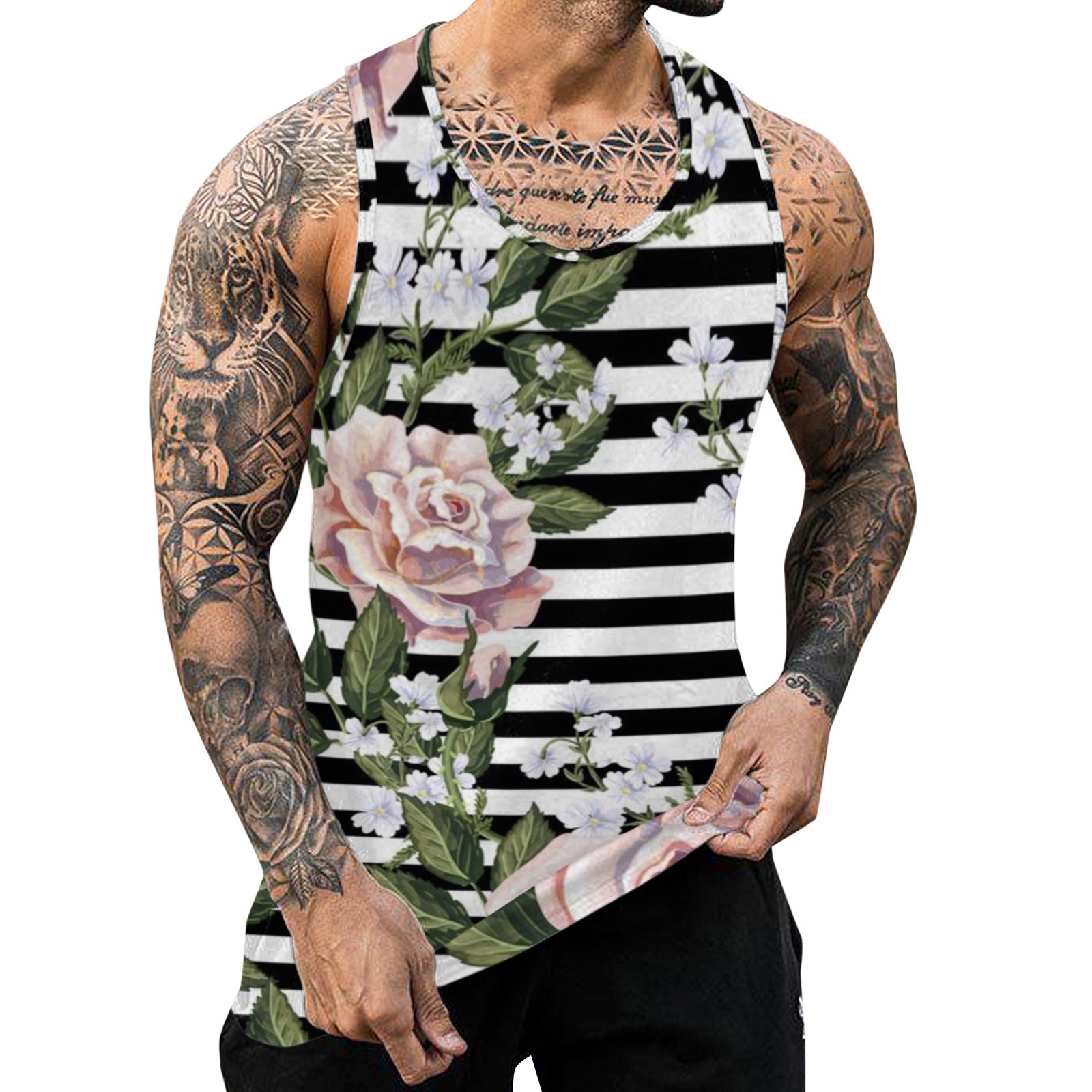 Himmake Mens Tank Tops Summer Cropped Tank Top 6Xl T Shirts For Men