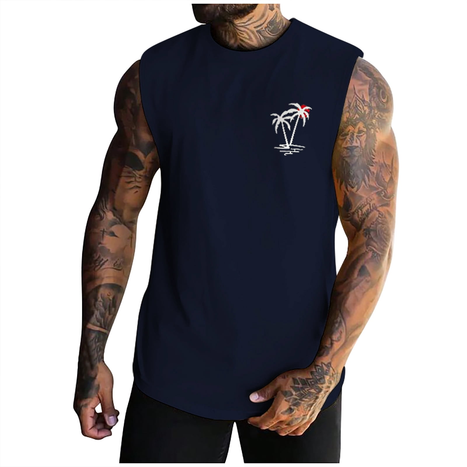 Himmake Mens Undershirts Mens Sleeveless T Shirts 5Xlt Mens Shirts